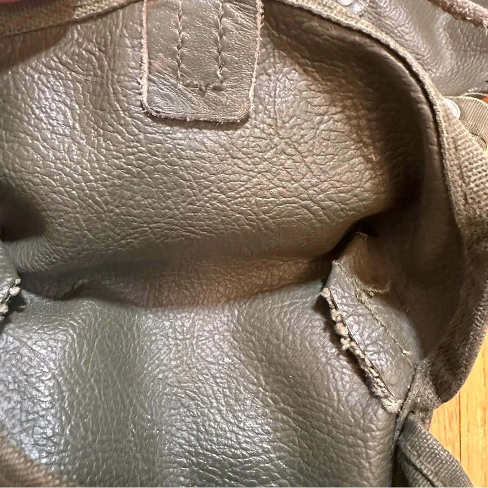 Deuter Augsburg Military Backpack, Leather + Canvas Vintage